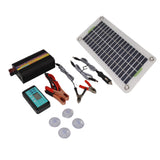 30W Polycrystalline Silicon Solar Panels Set with MPPT Charge Controller DC12V to AC220V 1000W Inverter