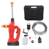 Cordless Pressure Washer IPX7 Waterproof Battery Powered Portable Pressure Cleaner with 180 Degree Rotating Nozzle for Cars Patio Fence