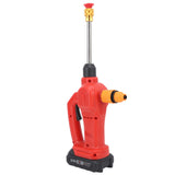 Cordless Pressure Washer IPX7 Waterproof Battery Powered Portable Pressure Cleaner with 180 Degree Rotating Nozzle for Cars Patio Fence