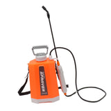Battery Powered Sprayer with 3 Mist Nozzles Shoulder Mounted Multifunctional Electric Garden Sprayer for Watering Flowers Spraying Medicines Orange
