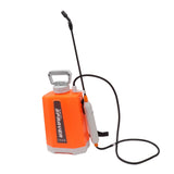 Battery Powered Sprayer with 3 Mist Nozzles Shoulder Mounted Multifunctional Electric Garden Sprayer for Watering Flowers Spraying Medicines Orange