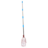 Fruit Picker Tool Multifunctional Stainless Steel Durable Rustproof Apple Orange Fruits Catcher Tree Picker with Pole 6 Sections