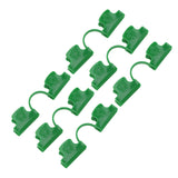 50Pcs Greenhouse Clamp PE Plastic 2 Head Plant Film Clamp Soil Sheet Clip for Horticulture 16mm / 0.63in