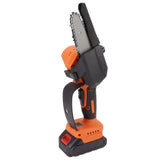 4inch Mini Chainsaw Handheld Portable Battery Powered Adjustment Free Brushless High Power Small Chainsaw for Garden Wood Cutting