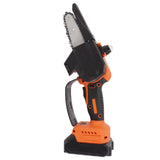 4inch Mini Chainsaw Handheld Portable Battery Powered Adjustment Free Brushless High Power Small Chainsaw for Garden Wood Cutting