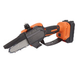 4inch Mini Chainsaw Handheld Portable Battery Powered Adjustment Free Brushless High Power Small Chainsaw for Garden Wood Cutting
