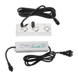 Fog Maker Ultra Sound 304 Stainless Steel 3 Head IP67 Waterproof Automatic Power Failure Mist Maker Fogger for Greenhouse Garden Lawn Pond EU Plug AC100‑240V