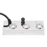 Fog Maker Ultra Sound 304 Stainless Steel 3 Head IP67 Waterproof Automatic Power Failure Mist Maker Fogger for Greenhouse Garden Lawn Pond EU Plug AC100‑240V