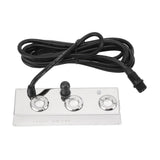 Fog Maker Ultra Sound 304 Stainless Steel 3 Head IP67 Waterproof Automatic Power Failure Mist Maker Fogger for Greenhouse Garden Lawn Pond US Plug AC100‑240V