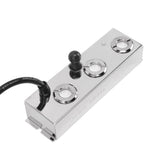 Fog Maker Ultra Sound 304 Stainless Steel 3 Head IP67 Waterproof Automatic Power Failure Mist Maker Fogger for Greenhouse Garden Lawn Pond US Plug AC100‑240V