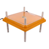 Chicks Brooder Heater with Dustproof Plate Yellow 12.1x12.1in Adjustable Height Angle Chick Brooder Heating Plate for 15 Chicks UK Plug 220V In Australia - Darrahopens