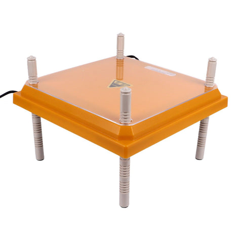 Chicks Brooder Heater with Dustproof Plate Yellow 12.1x12.1in Adjustable Height Angle Chick Brooder Heating Plate for 15 Chicks UK Plug 220V In Australia - Darrahopens