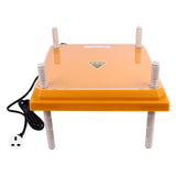 Chicks Brooder Heater with Dustproof Plate Yellow 12.1x12.1in Adjustable Height Angle Chick Brooder Heating Plate for 15 Chicks UK Plug 220V