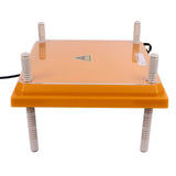Chicks Brooder Heater with Dustproof Plate Yellow 12.1x12.1in Adjustable Height Angle Chick Brooder Heating Plate for 15 Chicks UK Plug 220V