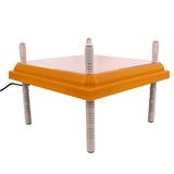 Chicks Brooder Heater with Dustproof Plate Yellow 12.1x12.1in Adjustable Height Angle Chick Brooder Heating Plate for 15 Chicks UK Plug 220V