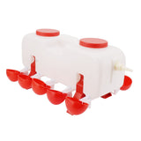 Automatic Chicken Waterer 10L Large Poultry Drinking Cups with 10pcs Bowls for Duck Goose In Australia - Darrahopens