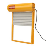Automatic Chicken Coop Door Opener Battery Powered Timer LED Display Chicken Coop Door for Farm Yellow