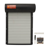 Automatic Chicken Coop Door Opener Battery Powered Timer LED Display Chicken Coop Door for Farm Black