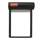 Automatic Chicken Coop Door Opener Battery Powered Timer LED Display Chicken Coop Door for Farm Black