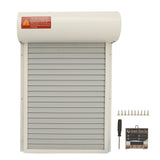 Automatic Chicken Coop Door Opener Battery Powered Timer LED Display Chicken Coop Door for Farm White
