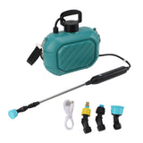 Battery Powered Sprayer 5L Rechargeable Portable Electric Garden Sprayer with Telescopic Wand and Shoulder Strap for Home Lawn Blue In Australia - Darrahopens