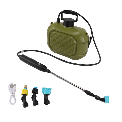 Battery Powered Sprayer 5L Rechargeable Portable Electric Garden Sprayer with Telescopic Wand and Shoulder Strap for Home Lawn Green In Australia - Darrahopens