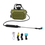 Battery Powered Sprayer 5L Rechargeable Portable Electric Garden Sprayer with Telescopic Wand and Shoulder Strap for Home Lawn Green In Australia - Darrahopens