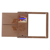 Automatic USB Chicken Coop Door 3 in 1 Light Sensor Remote Control Timing Chicken Coop Door Opener Horizontal Opening Brown