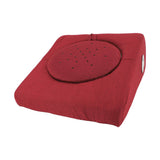 Slope Moxibustion Cushion Set Temperature Adjustable Linen Sponge Filling Multifunctional Moxibustion Stool Moxa Stool Red