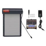 Automatic Chicken Coop Door Opener with Timer Grey Easy Control Display Iron Auto Chicken Door 100‑240V for Chick Duck EU Plug In Australia - Darrahopens