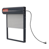 Automatic Chicken Coop Door Opener with Timer Grey Easy Control Display Iron Auto Chicken Door 100‑240V for Chick Duck EU Plug