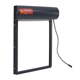 Automatic Chicken Coop Door Opener with Timer Grey Easy Control Display Iron Auto Chicken Door 100‑240V for Chick Duck EU Plug