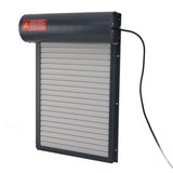Automatic Chicken Coop Door Opener with Timer Grey Easy Control Display Iron Auto Chicken Door 100‑240V for Chick Duck EU Plug