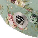 Moxibustion Cushion Rotatable Temperature Control Round Warm Moxa Cone Box Holder Moxibustion Sit Chair for Health Care Meditation Relaxation Floral Green