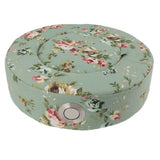 Moxibustion Cushion Rotatable Temperature Control Round Warm Moxa Cone Box Holder Moxibustion Sit Chair for Health Care Meditation Relaxation Floral Green