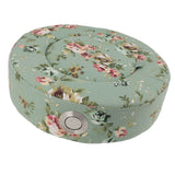 Moxibustion Cushion Rotatable Temperature Control Round Warm Moxa Cone Box Holder Moxibustion Sit Chair for Health Care Meditation Relaxation Floral Green