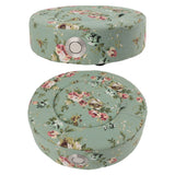 Moxibustion Cushion Rotatable Temperature Control Round Warm Moxa Cone Box Holder Moxibustion Sit Chair for Health Care Meditation Relaxation Floral Green