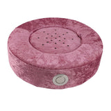 Moxibustion Cushion Moxibustion Sit Chair 360 Degree Rotatable Vent Adjust Temperature for Meditation Relax Round 40cm Purple