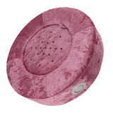 Moxibustion Cushion Moxibustion Sit Chair 360 Degree Rotatable Vent Adjust Temperature for Meditation Relax Round 40cm Purple