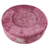 Moxibustion Cushion Moxibustion Sit Chair 360 Degree Rotatable Vent Adjust Temperature for Meditation Relax Round 40cm Purple