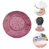 Moxibustion Cushion Moxibustion Sit Chair 360 Degree Rotatable Vent Adjust Temperature for Meditation Relax Round 40cm Purple