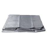 Poly Tarp Cover Thick Double Silver Waterproof Heat Insulating Sunproof Tear Proof Multipurpose Tarp 13.12ft Width 19.69ft Length