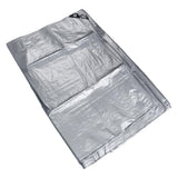 Poly Tarp Cover Thick Double Silver Waterproof Heat Insulating Sunproof Tear Proof Multipurpose Tarp 13.12ft Width 19.69ft Length