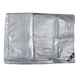 Poly Tarp Cover Thick Double Silver Waterproof Heat Insulating Sunproof Tear Proof Multipurpose Tarp 13.12ft Width 19.69ft Length