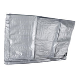 Poly Tarp Cover Thick Double Silver Waterproof Heat Insulating Sunproof Tear Proof Multipurpose Tarp 13.12ft Width 19.69ft Length