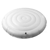 Inflatable Hot Tub Cover PVC 5.4FT Round Hot Tub Foldable Protective Rain Overflow Energy Saving Lid for Outdoor