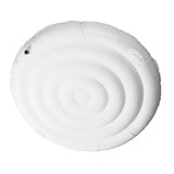 Inflatable Hot Tub Cover PVC 5.4FT Round Hot Tub Foldable Protective Rain Overflow Energy Saving Lid for Outdoor