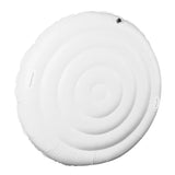 Inflatable Hot Tub Cover PVC 5.4FT Round Hot Tub Foldable Protective Rain Overflow Energy Saving Lid for Outdoor