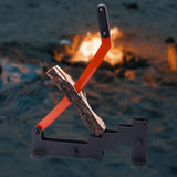Log Splitter High Carbon Steel Labor Saving High Hardness Wall Mounted Wood Cutter for Camping Backyard Barbecue Picnic