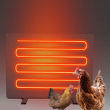 Chicken Coop Heater 150W Iron Auto Power Off Chicken Coop Heating Panel Winter Poultry Warmer with Timer Remote Control for Pets Animals Black EU Plug 220V